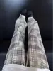 Pantalones a cuadros retro americanos transfronterizos para hombre, nuevo estilo de verano 2026, pantalones deportivos casuales de pierna recta relajada a cuadros
