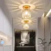 Jiaoying Nórdico Pasillo Vestíbulo Entrada Cristal de Gama Alta Escalera Balcón Cromo Bauhaus Lámpara de Techo Hierro Otro