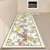Alfombras de Cocina Americanas de Lujo Ligero Impermeables y a Prueba de Aceite para el Piso del Hogar, Alfombra de Cuero PU Limpiable y Lavable, Alfombrillas Antideslizantes y Resistentes al Desgaste