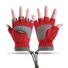 Guantes Cálidos para Niños y Niñas Estilo Cordón Engrosados Invierno Impermeables para Montañismo al Aire Libre Antideslizantes Ciclismo Guantes para Niños
