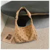 Bolsa de ombro com poá estilo coreano para mulheres, novo modelo 2026, bolsa tote grande para o dia a dia, bolsa transversal simples e versátil
