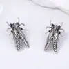 ZA Diseño de Tendencia Personalidad Transfronteriza Sentido del Diseño Aleación Insecto Temperamento Único Pendientes de Lujo Ligero Versátil Uso Diario Estilo Femenino