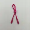 Cordones de goma bañada ecológicos, cordones de silicona, extremos de cordón recubiertos de goma, accesorios de ropa y bolsos recubiertos, cordones de cremallera coloridos al por mayor