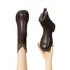 Botas de nieve de cuero suave, con suela gruesa para mujer, nueva colección otoño/invierno 2026, estilo británico, forradas de felpa, cálidas y antideslizantes, botas de algodón para mujer