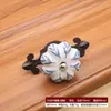 Puxador Cerâmico Mediterrâneo para Portas de Armário Estilo Rústico, Puxador Único para Gaveta Estilo Chinês, Puxador Artístico para Portas de Guarda-Roupa e Armário, Venda Direta da Fábrica