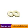 Atacado de fábrica de plástico PPS porca fina porca hexagonal métrica resistente ao desgaste tampa de rosca M6 porca de nylon cor natural