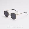 D017 Gafas de Sol Polarizadas de Metal Estilo Coreano para Mujer Marco Redondo Retro Ins Gafas Personalizadas para Hombre