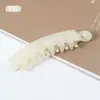 Presilha de Cabelo Banana Estilo Coreano e Japonês Nova Presilha Garra Cruzada Fosca com Dentes para Rabo de Cavalo e Penteado