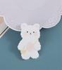 Urso Coelho Fofo Pequeno Pelúcia Desenho Animado Fofo Emblema Broche Acrílico Atacado Acessórios de Bolsa Pingente Patch DIY Mulheres