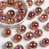 Ding Yi Alice Luna Fría Chapado en Rodio Rosella Rosa Perlas de Resina con Agujero Pasante Pulsera DIY Accesorios para Cadena de Teléfono