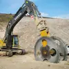 Sierra de Roca Hidráulica Jutuo, Máquina Cortadora de Sierra de Doble Disco, Herramienta de Excavación y Modificación Sierra de Corte Inclinado