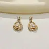 Brincos Melanoidos Estilo Nicho Ouro Café de Alta Qualidade Design de Pérola Argolas Versáteis para o Dia a Dia Ear Cuff Brinco de Tarraxa