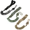Cuerda de Seguridad Táctica Multifuncional para Pistola Anti-Pérdida para Exterior Fan Militar Resorte Resistente al Desgaste Elástico Llavero Cuerda
