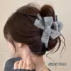 Elegante pinza grande para el pelo para mujer, nuevo pinza de tiburón de felpa 2026, pinza para el pelo de la parte trasera de la cabeza, accesorio para peinar el pelo