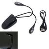 Lámpara de atril LED recargable para protección ocular lámpara para piano guitarra erhu instrumento musical USB con clip lámpara de mesa musical de doble varilla cuatro luces