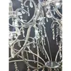 Nueva lámpara colgante de hierro forjado accesorios para bodas lámpara colgante de cristal acrílico transparente marcador de pasillo luminoso luces de decoración para bodas