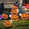 Decoraciones de calabaza para Halloween al aire libre transfronterizas, adornos, luces nocturnas, manualidades, accesorios personalizados para ambiente de fiesta