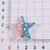 Accesorios de estrella de mar, estrellas de mar de resina simulada, accesorios de resina para manualidades, pinzas para el cabello, hebillas para zapatos, imanes para refrigerador, regalos creativos de playa para manualidades