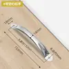 Alça Tubular Redonda de Aço Inoxidável, Alça Simples de Montagem Superficial para Tábuas de Corte, Vaporizador, Portas e Janelas, Tubo Redondo Oco, Pequena Alça Arqueada