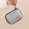 Bolsa de Armazenamento Portátil para Conjunto de Chá de Viagem ao Ar Livre, Bule Doméstico, Gaiwan, Copo Rápido, Caixa de Armazenamento para Copo do Mestre, Conjunto de Presente em Couro