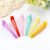 Presilhas de Cabelo de Gel Pontiagudas Coloridas, Presilhas de Cabelo Translúcidas Coloridas, Presilhas Bico de Pato, Presilhas de Cabelo de Plástico, Pequenos Presentes