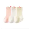 Calcetines de media caña para niños Elefante Bebé, estilo fino de verano, calcetines de bebé transpirables de malla de algodón peinado, calcetines sin costuras de dibujos animados A