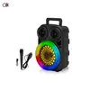 Ventas directas de fábrica O8K BT-601 nuevo altavoz colorido de 6.5 pulgadas altavoz Bluetooth portátil de plástico altavoz de tarjeta FM