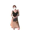 Chaleco de Punto Sin Mangas Estilo Coreano Estilo Puro Deseo para Mujer, Nueva Ropa Exterior de Verano de Alta Elasticidad Adelgazante Camiseta sin Mangas Fábrica