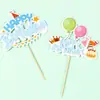 Celebridad de Internet felizcumpleaños Sombrero de Cumpleaños Rosa Pequeño Bombín Decoración de Pastel Mesa de Postres Infantil Enchufe