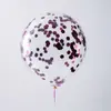 Atacado Balões Coloridos com Lantejoulas de 12 polegadas Decoração de Casamento Festa de Aniversário Influenciador Balões Transparentes com Lantejoulas