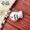 Lindo gatito de peluche de dibujos animados, colgante de muñeco de pez, corazón de niña, llavero para bolso, accesorios de decoración de ropa, venta al por mayor