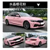 Película para Cambio de Color de Coche en Colores como Rojo Rosa, Rosa Rosa, Amarillo Maíz, Gris Acero, Naranja Coral, Rosa Té con Leche Oolong, Autorreparable para Carrocería de Coche