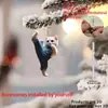 Transfronterizo Nuevo 2D Lindo Gato Blanco Kung Fu Acrílico Plano Decoración de Interior de Coche Espejo Retrovisor Llavero de Acrílico