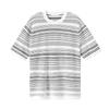 Camiseta Masculina Tricotada Tendência Moda Verão 2025 Nova Casual Gola Redonda Manga Curta Top