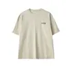 Ropa para Hombre Apo Transfronteriza Camiseta de Manga Corta 100% Algodón para Hombre Verano Alta Gama Transpirable de Moda Marca Estampada Holgada Cuello Redondo Superior