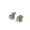 Pendientes de Corazón con Lazo de Plata de Ley S925 Ouni para Mujer Diseño de Nicho Dulce Estilo Ins Pendientes Versátiles Pendientes