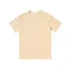 Algodón de Xinjiang 200g Camiseta de Manga Corta de Algodón Puro para Hombre Color Sólido Holgada Camiseta Básica Camiseta de Verano Top Blanco