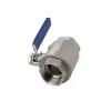 Válvula de aço inoxidável de 4 pontos com rosca interna, válvula de esfera de conexão rápida, válvula borboleta, acessórios para equipamentos, interruptor de controle, 2 pontos de rosca interna dupla, 1/2 polegada