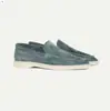 2023 Nuevos Mocasines de Verano Gamuza Mate Slip-On Zapatos Planos de Conducir para Hombre Talla Grande de Exportación Frijoles Transfronterizos