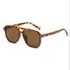 Gafas de Sol con Puente Doble Tachonadas de Moda Transfronterizas para Hombres y Mujeres, Lentes de Color Degradado, Montura Grande, Adelgazantes, Gafas de Sol con Protección Solar para Mujeres