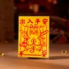 Tarjeta de Protección Amuleto de Gato Pegatina para Teléfono Móvil Tarjeta de Fortuna de Cinabrio Pintada a Mano para Riqueza y Bendiciones Tarjeta de Bendición para Mascotas Amuleto de Seguridad de Gatito de Cinabrio