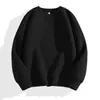 Sudadera Pesada de Cuello Redondo para Hombres y Mujeres Primavera y Otoño Nueva Camiseta de Color Puro para Hombre 2025 Chaqueta Casual Americana Tops de Pareja