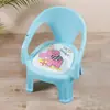 Silla doméstica duradera con respaldo, taburete lindo, silla chirriante especial para niños, silla chirriante para bebé de fábrica de comercio exterior