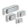 Mesa deslizante neumática compacta SMC serie MXH2, alta rigidez, adopta nuevos rieles guía lineales