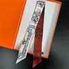 Bufanda de Seda Diagonal Estilo Nuevo, Cinta de Seda Imitación, Diadema de Seda de Sarga Estampada para Mujer, Decoración para Bolso, Bufanda para Cuello Estampada Digitalmente