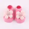 Calcetines para Bebé Antideslizantes para el Piso 0-1 Año Bebé Verano Calcetines Transpirables Recién Nacido Lindos Calcetines de Algodón con Flores Venta al por Mayor