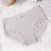 [Embalado Individualmente] Roupa Íntima Calça Bolha Feminina Plus Size, Cueca Respirável de Oxigênio Grafeno Cintura Média, Estilo Feminino