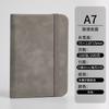 Mini notebook a7 pequeno notebook bloco de notas portátil com bolso pequeno b5 couro sensação de pele à prova d'água