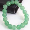 Pulsera de jade de piedra sintética de 10 mm pulsera de jade Dongling pulsera de jade esmeralda pulsera de jade Dongling verde arroz glutinoso hielo