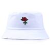 Sombrero de pescador con bordado de rosas nuevo estilo europeo y americano para mujer, moderno sombrero de protección solar para exteriores de primavera y otoño, muy vendido en Amazon.